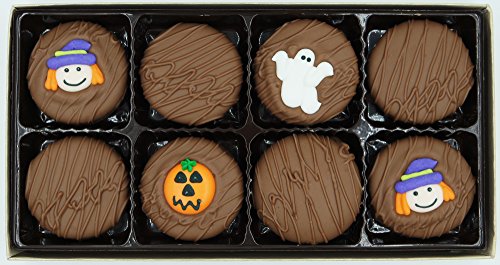 Philadelphia Candies Milk Chocolate Covered OREO Cookies, Halloween Assortment (Cute Witch, Ghost, Pumpkin) 8 Ounce