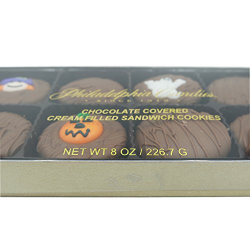 Philadelphia Candies Milk Chocolate Covered OREO Cookies, Halloween Assortment (Cute Witch, Ghost, Pumpkin) 8 Ounce