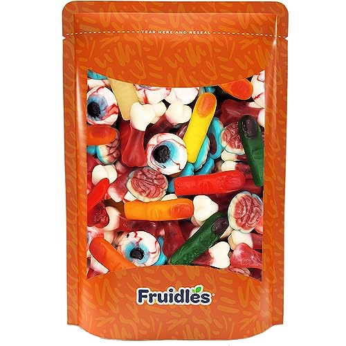 Fruidles Halloween Missing Body Parts Gummies, Fun And Festive Holiday Snacking (Half-Pound Bag)