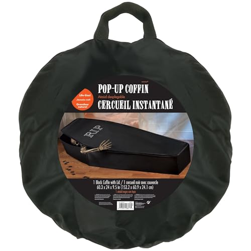 Amscan Halloween Cemetery Pop Up Coffin, Home Decor, 60" H x 24" W x 9 1/2" D 1 ct