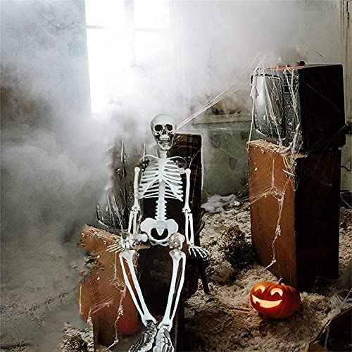 36” Halloween Skeleton Full Body Life like Skeleton Model with Movable Joints for Halloween Decoration