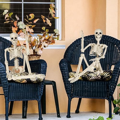 XONOR Halloween Skeleton Full Body Posable Joints , 3ft Human Skeleton Decorations for Party Haunted House Supplies (1pc)