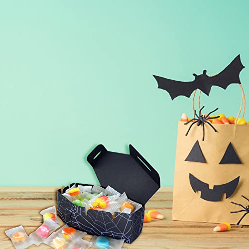 Halloween Candy Coffin Paper Box 16 Pcs Halloween Coffin Treat Boxes for Trick or Treat Halloween Event Party Favor Kids Classroom Supply (Black)
