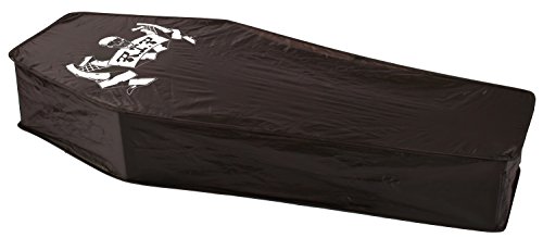 Collapsible Coffin Wood Grain 5 Foot Halloween Decoration