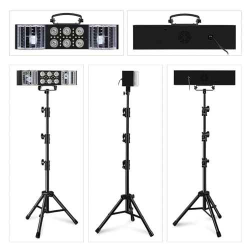 Telbum DJ Lights with Stand, 3-in-1 Party Bar Light Set, Sound Activated DJ Gig Lights for Parties, LED DJ Lighting Package Remote Control, for Band Booth Stage Wedding Disco Christmas Birthday Gift