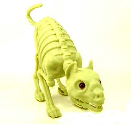 CAT SKELETON Bones Lights Sound Halloween Decor Party Decoration Accessories