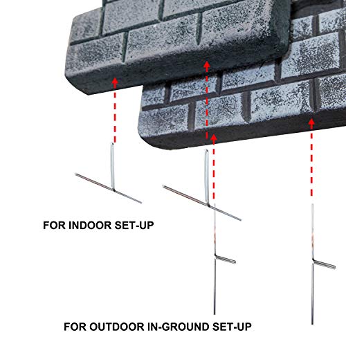 JOYIN Halloween 17” LED Graveyard Tombstone Decoration(2 Pack), Yard Sign for Halloween Outdoor Lawn, Graveyard, Haunted House, Halloween Yard Decorations