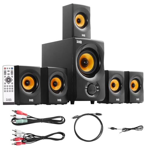 Acoustic Audio AA5170 Home Theater 5.1 Bluetooth Speaker System 700W with Powered Sub