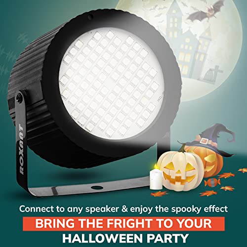 Roxant Strobe Light Halloween - 88 Super Bright LED Light Bulbs - Speed & Sound Modes | Party Decorations | Strobe Light for Parties | Party Lights