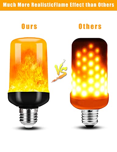 LED Flame Light Bulbs for Halloween and Parties