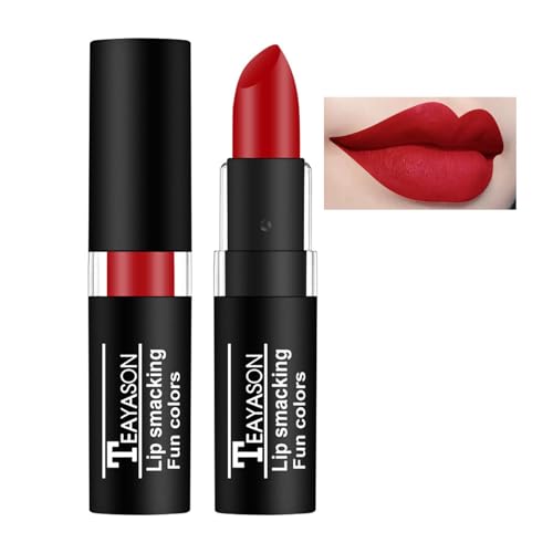 AKARY Red Lipstick Long Lasting Lip Gloss, Goth Lipstick Makeup Vintage Lipstick Cosmetics Party Makeup Gift, Professional Foundation for Women Halloween Party Cosplay, Special Effects Make Up