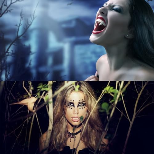 AKARY Red Lipstick Long Lasting Lip Gloss, Goth Lipstick Makeup Vintage Lipstick Cosmetics Party Makeup Gift, Professional Foundation for Women Halloween Party Cosplay, Special Effects Make Up