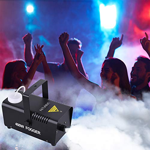 VIRFUN Fog Machine, Smoke Machine with Wireless&Wired Remote Control for Parties Halloween Wedding and Stage Effect, 400W