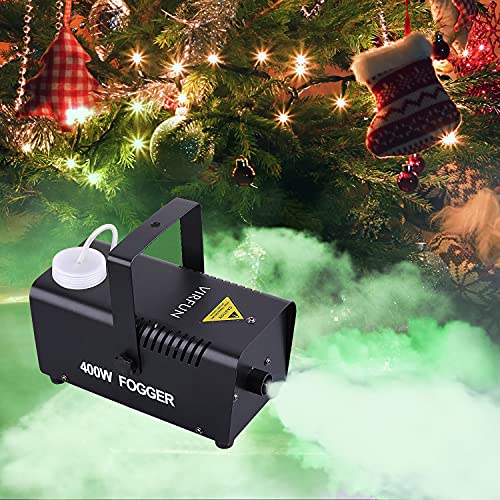 VIRFUN Fog Machine, Smoke Machine with Wireless&Wired Remote Control for Parties Halloween Wedding and Stage Effect, 400W
