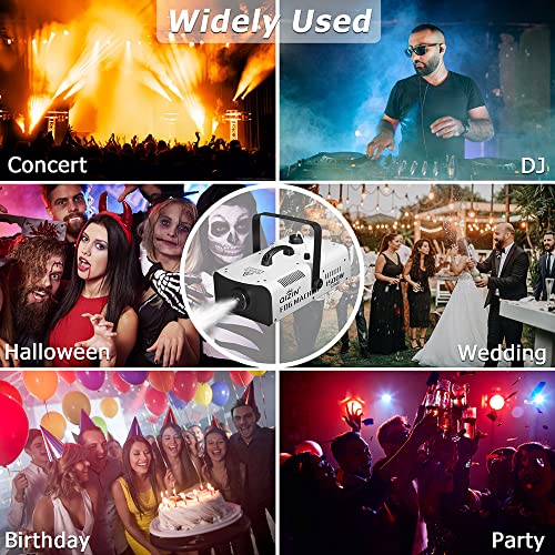 Smoke Machine Fog 1500 Watt with Wired and Wireless Control, Commercial High Output Stage Accessories for DJ Halloween Party Wedding Photography