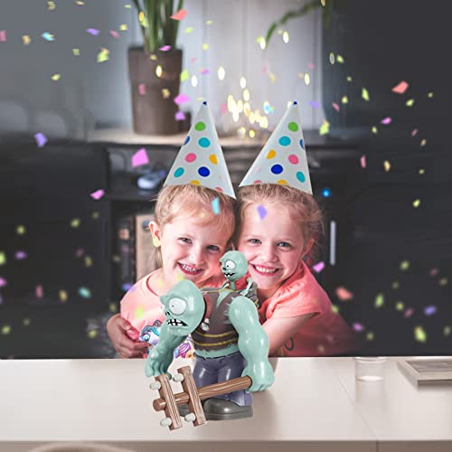 CHANGLIU 5.31Inch BOSS Zombie Plant Giant Baby Zombie,Can Fire Ejector Zombies,Halloween Zombie Toys,PVZ Toys Party Supplies