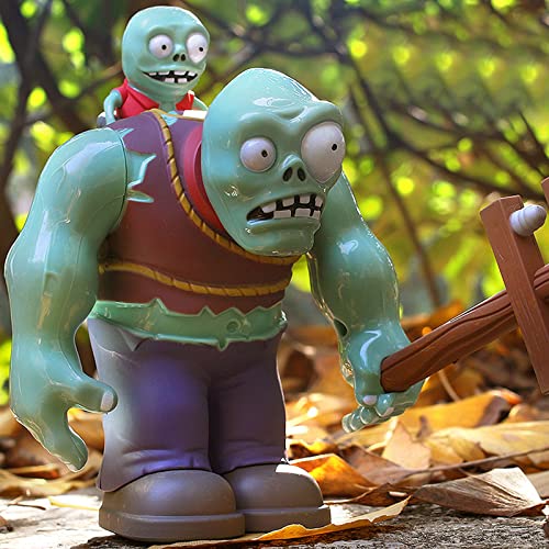 CHANGLIU 5.31Inch BOSS Zombie Plant Giant Baby Zombie,Can Fire Ejector Zombies,Halloween Zombie Toys,PVZ Toys Party Supplies