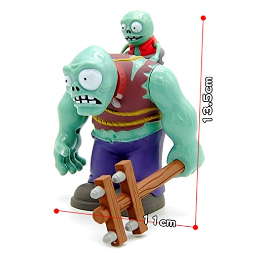 CHANGLIU 5.31Inch BOSS Zombie Plant Giant Baby Zombie,Can Fire Ejector Zombies,Halloween Zombie Toys,PVZ Toys Party Supplies