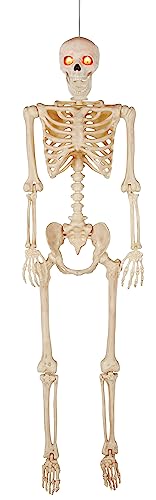 Crazy Bonez Talking Flaming Eyes Pose-N-Stay Skeleton