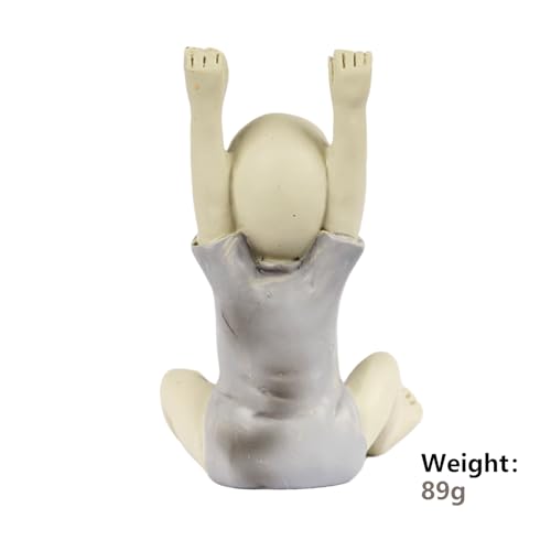 YYPLIAN Ghost Baby Doll Figurines, Halloween Scary Resin Small Statue Creepy Zombie Baby Statue Decor Desk Decor (C)