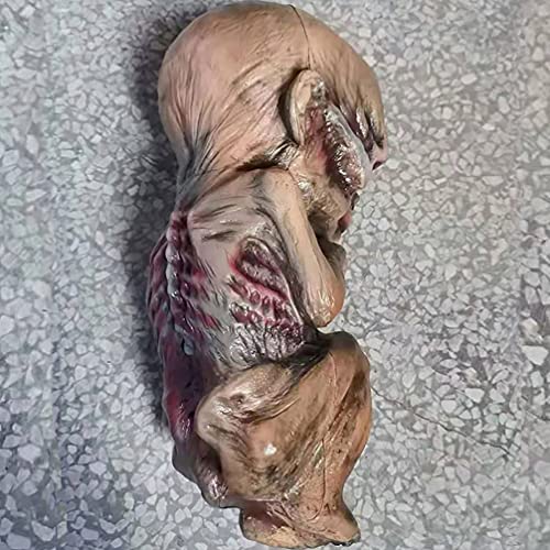 Alipis Pranks Zombie Doll Halloween Baby Doll Mummy Doll Statue Scary Ghost Baby Creepy Doll for Haunted House Decor Room Escape Scene Layout Ornament Pranks Zombie Doll