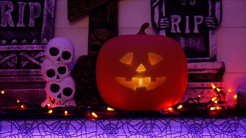 ANIMAT3D Jabberin' Jack Talking Animated Pumpkin with 8 Inch Screen and Built-in Projector + Speaker