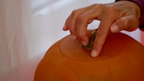 ANIMAT3D Jabberin' Jack Talking Animated Pumpkin with 8 Inch Screen and Built-in Projector + Speaker