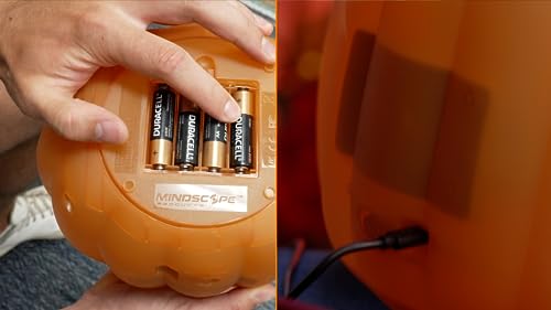 ANIMAT3D Jabberin' Jack Talking Animated Pumpkin with 8 Inch Screen and Built-in Projector + Speaker