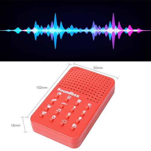 Sound Machine with 16 Sound Effects,Electronic Sound Maker,Prank Items Gift for Kids & Adults,Fart Noise Maker Pranks,Prankster Stuff for Adults,Funny Game Machine Red
