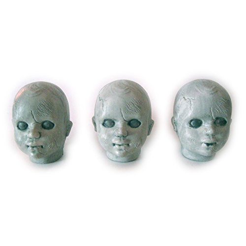 Sunstar creSet 3 Zombie Baby Doll Heads Creepy Halloween Decor