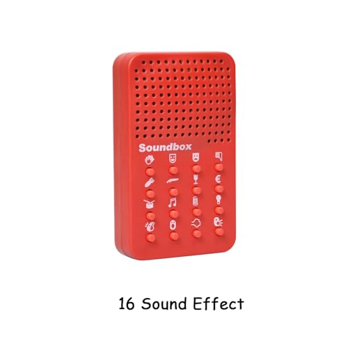 Sound Machine with 16 Sound Effects,Electronic Sound Maker,Prank Items Gift for Kids & Adults,Fart Noise Maker Pranks,Prankster Stuff for Adults,Funny Game Machine Red