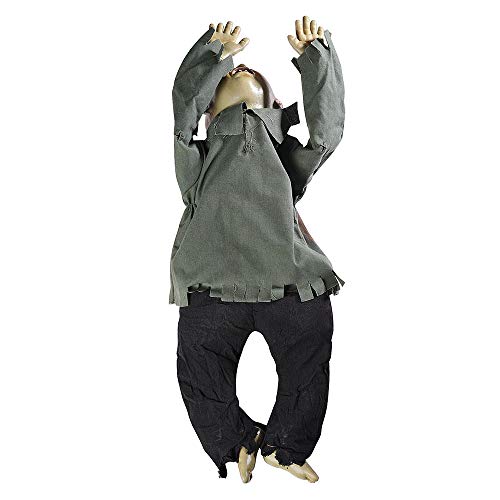 AW Animated Crawling Baby Zombie Scary Ghost Baby Doll Halloween Haunted House Decor Sound Sensor Flashing Eyes