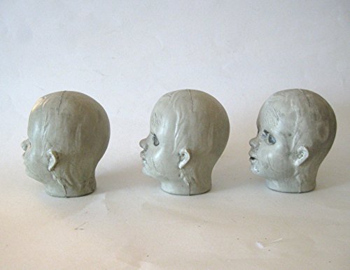 Sunstar creSet 3 Zombie Baby Doll Heads Creepy Halloween Decor