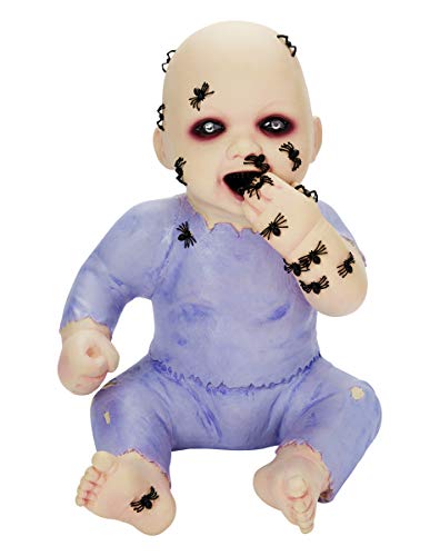 Spirit Halloween Spider Biter Billie Zombie Baby Decoration | Halloween Décor | Horror Décor | Creepy Baby Doll | Scary Decoration