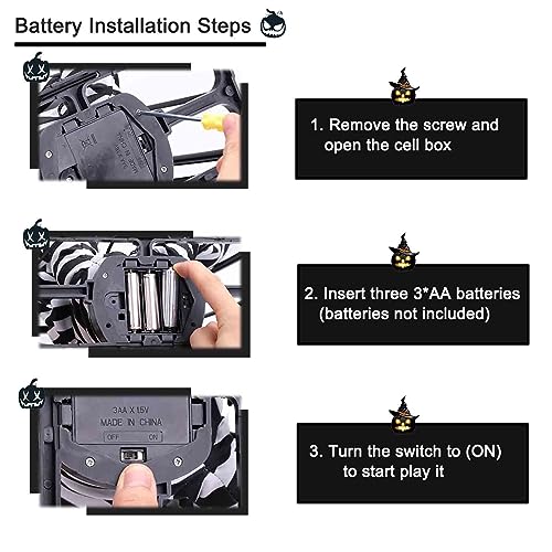 Scary Animated Halloween Decorations, Decor Prop with Motion Sensor Activated Halloween, Skull Cage Prisoner Haunted House Decor, Spooky Hanging Ghost Light Up Eyes Decorations Pranks for Kids Adults