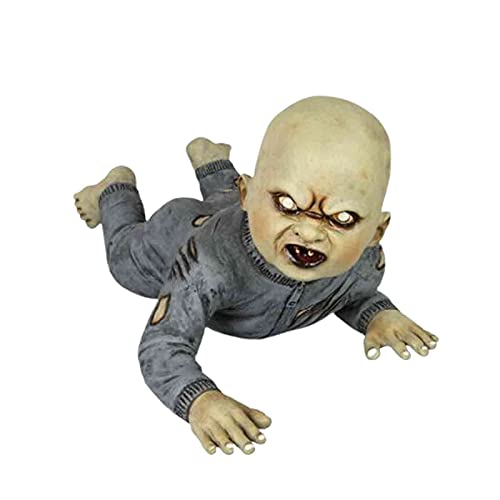 Muu Halloween Decoratives - Baby Zombie Scary Ghost Baby Doll Halloween Haunted House Decor Resin Car Ornaments (2pieces-Random)