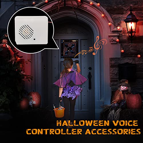 OILK DIY Halloween Sound Sensor, Scream Speaker Horror Screaming Tricky Voice-Activated Props Scary Sound Speaker Sensor for Halloween Party Decoration