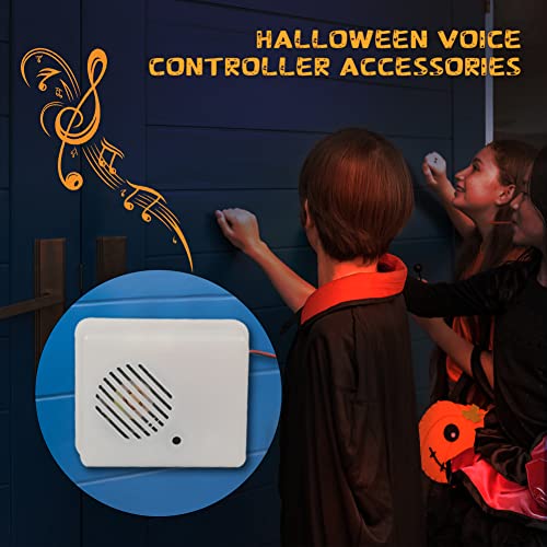 OILK DIY Halloween Sound Sensor, Scream Speaker Horror Screaming Tricky Voice-Activated Props Scary Sound Speaker Sensor for Halloween Party Decoration