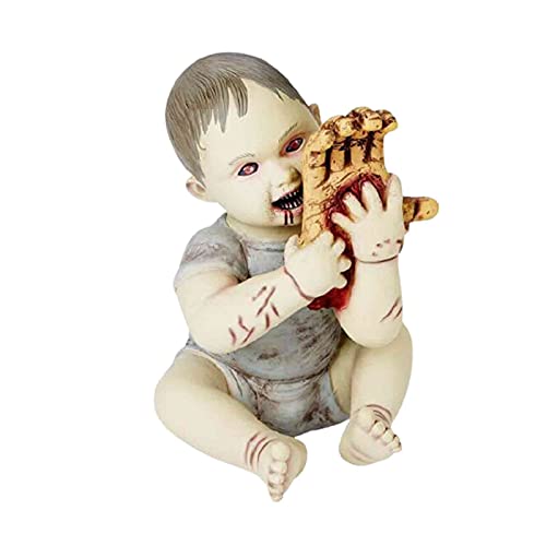 GHA Christmas Decoratives - Baby Zombie Scary Ghost Baby Doll Halloween Haunted House Decor Resin Car Ornaments