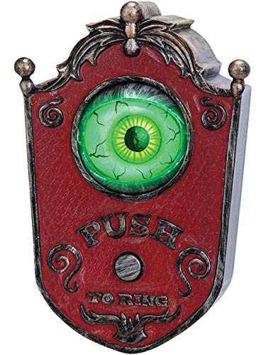Gemmy 57622 Animated Eyeball Doorbell with Sound Effects, Halloween Party & Haunted House Decoration