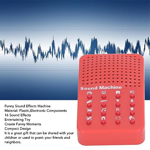 Sound Machine, Electronic Sound Maker, Portable Novelty Prank Kids & Adults, Funny Sound Machine with 16 Sound Effects, Gag and Practical Joke Toys, Battery Included