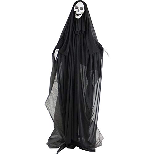 Haunted Hill Farm 63" Standing Skeleton Halloween Animatronic