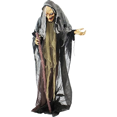 Haunted Hill Farm 63" Standing Witch Animatronic