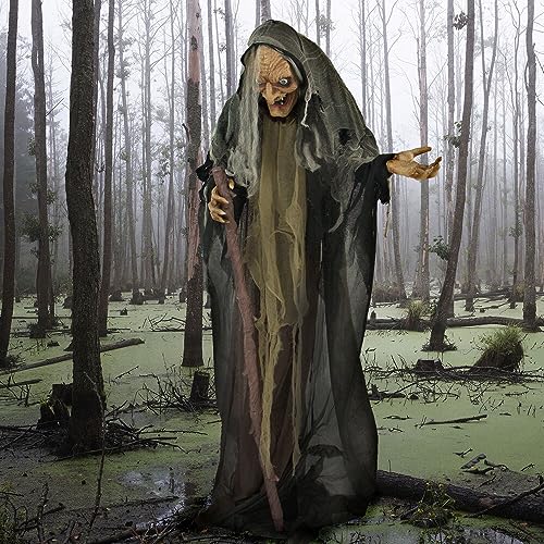 Haunted Hill Farm 63" Standing Witch Animatronic
