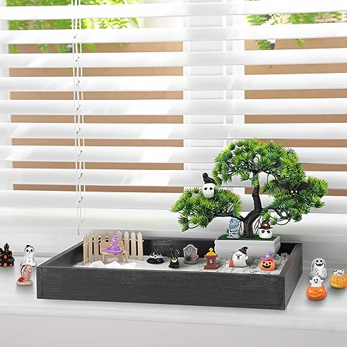 Soaoo 44 Pcs Mini Resin Figures Set Miniatures Figures Tiny Decor for Garden Fairy Accessories for Bonsai Terrarium Party Decoration(Ghost)