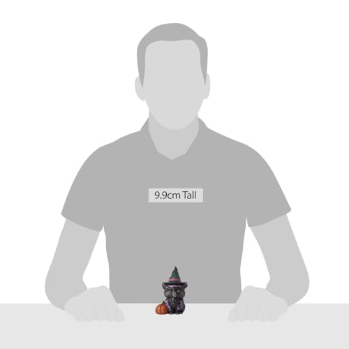 Enesco Jim Shore Heartwood Creek Four Seasons Black Cat Mini Figurine, 3.93 Inches, Stone Resin