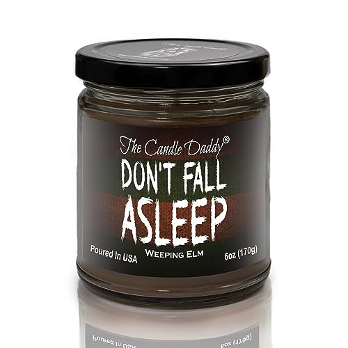 Don't Fall Asleep - Eerie Weeping Elm Scented Horror Movie Candle - Halloween 6 Oz Jar Candle - 40 Hour Burn Time