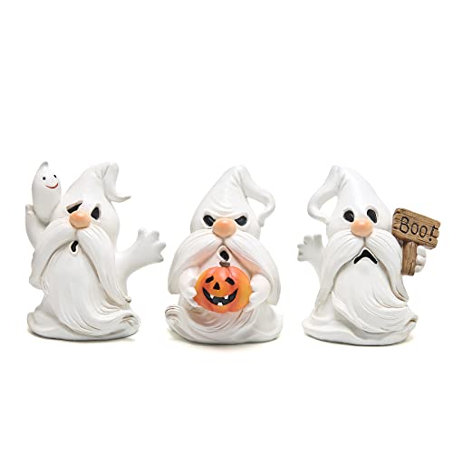 Hodao 3pcs Halloween Gnomes Decorations Indoor on The Desktop Party Supplies Figurines