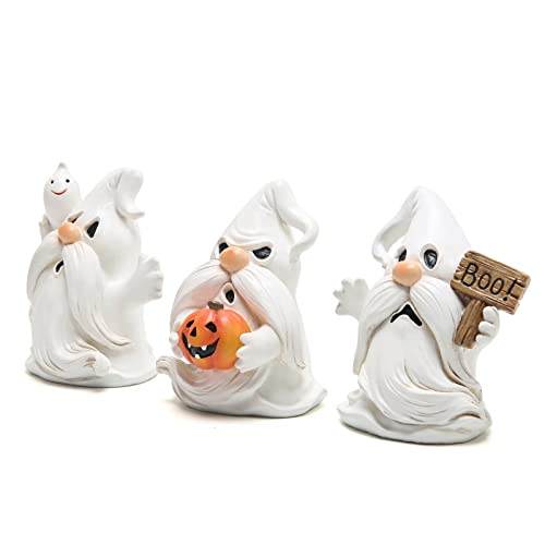 Hodao 3pcs Halloween Gnomes Decorations Indoor on The Desktop Party Supplies Figurines