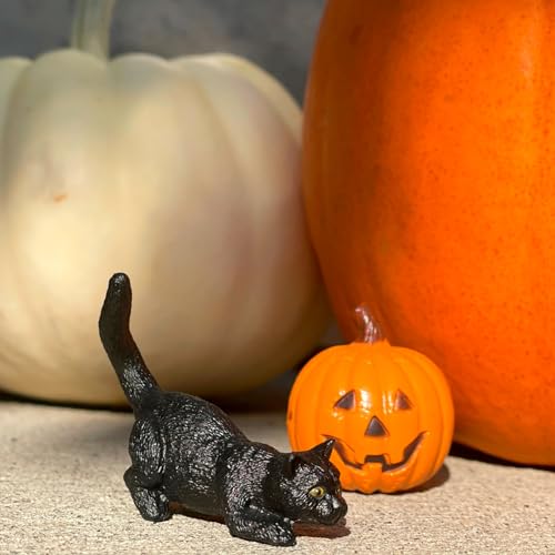 Safari Ltd. Glow-in-the-Dark Halloween Toob - Mini Figures: Bat, Cat, Skeleton, Ghost, Witch, Cauldron, Spider, Pumpkin - Educational Toy Figures For Boys, Girls & Kids Ages 3+